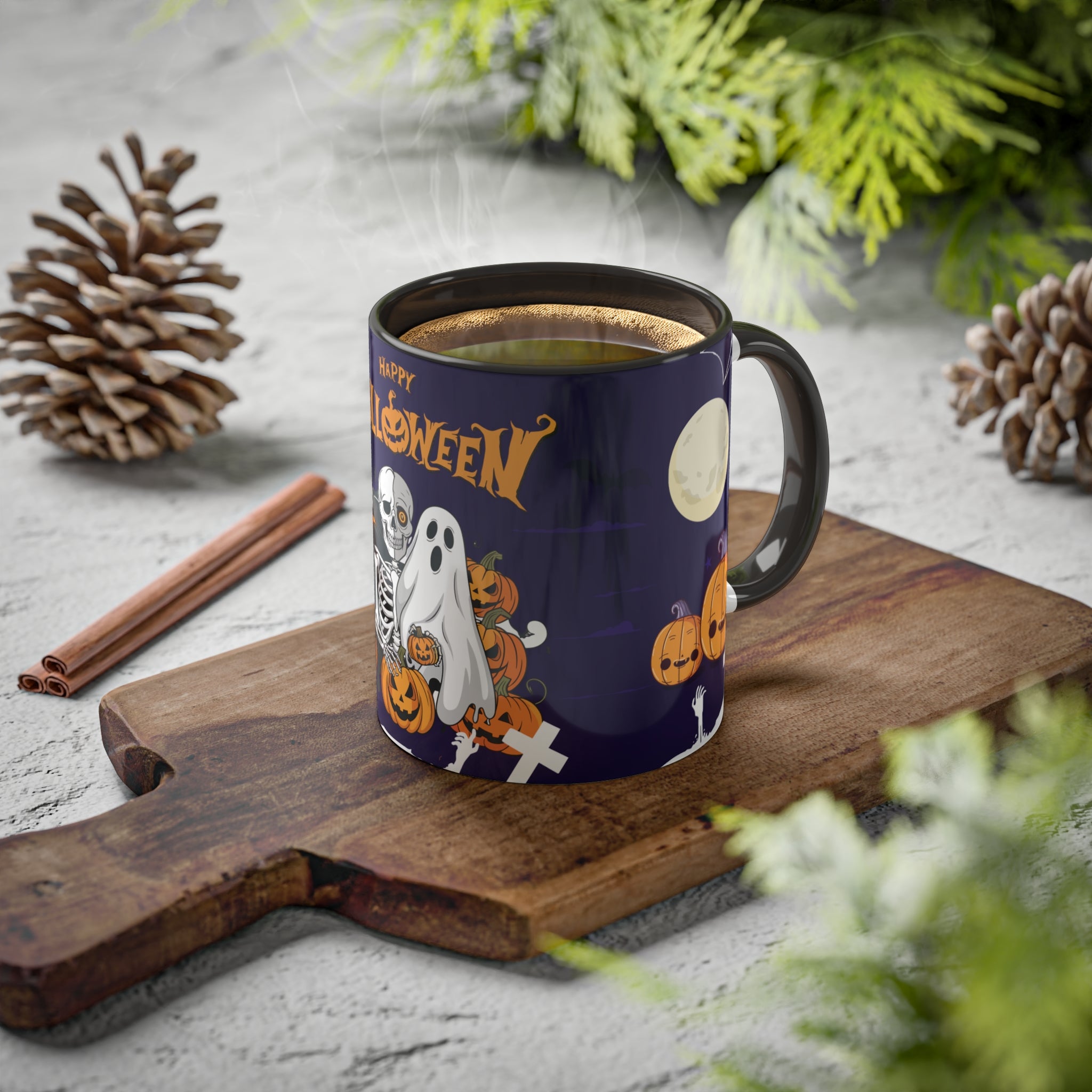 Halloween is Better with Skeleton | Colorful Mugs